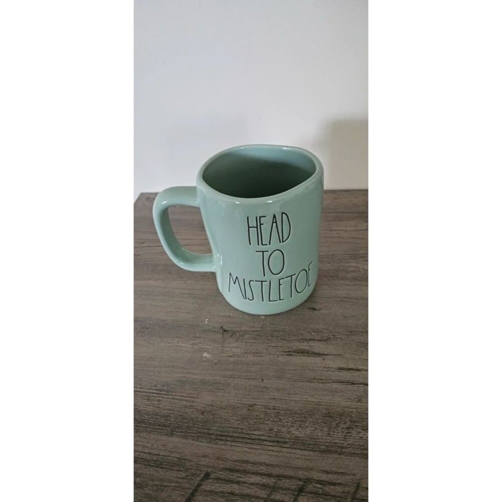 Christmas themed Mug I love you from head to Mistletoe